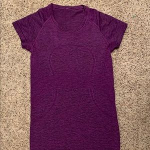 purple lululemon swiftly tech short sleeve